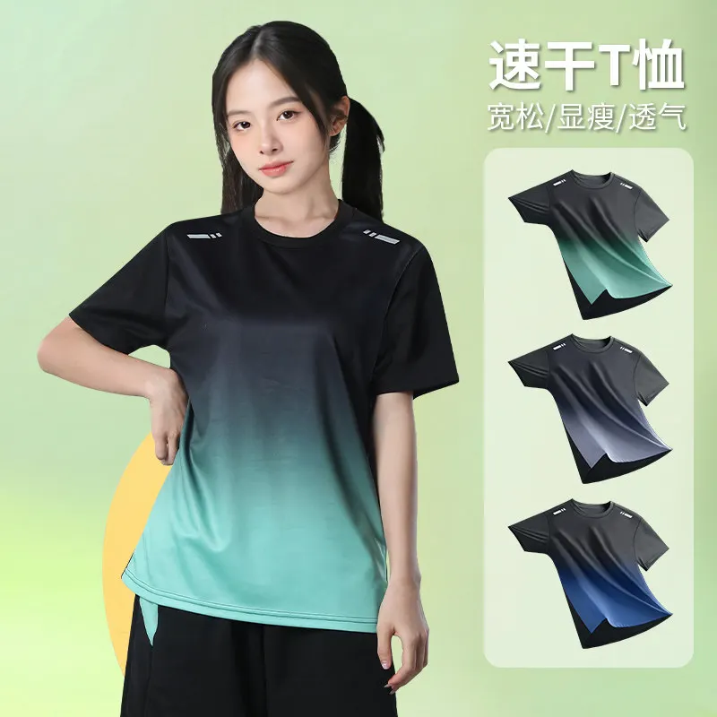 T Shirt Dry Fit - 여성용 속건성 여름용 얇은 반팔 티셔츠,