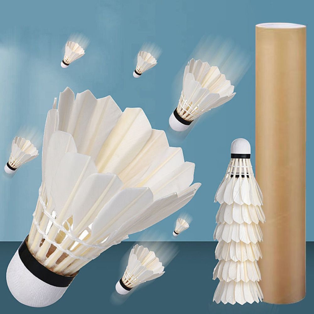 Badminton Event - 3/6/12Pcs 새로운 흰색 배드민턴 셔틀콕 내구성이