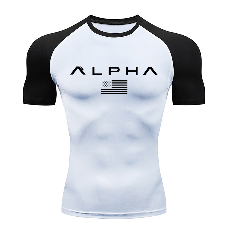 미국 국기 프린트 남성용 반팔 압축 셔츠 운동용 빠른  - T Shirt Dry Fit 리뷰 및 가격