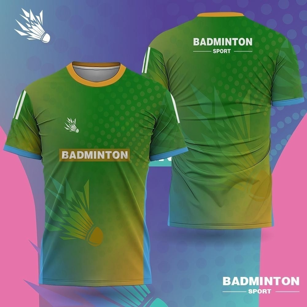남성 배드민턴 의류 그라데이션 3D 프린트 배드민턴 티 - Badminton Outfit 리뷰 및 가격