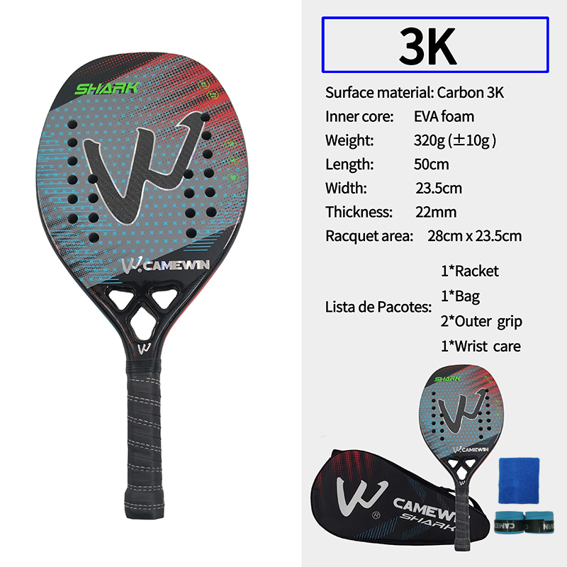 Camewin 3k 비치 테니스 라켓 탄소 섬유 거친  - Li Ning Racket 리뷰 및 가격