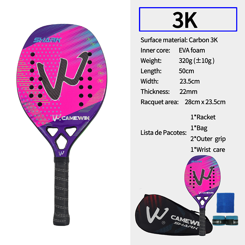 Camewin 3k 비치 테니스 라켓 탄소 섬유 거친  - Li Ning Racket 리뷰 및 가격