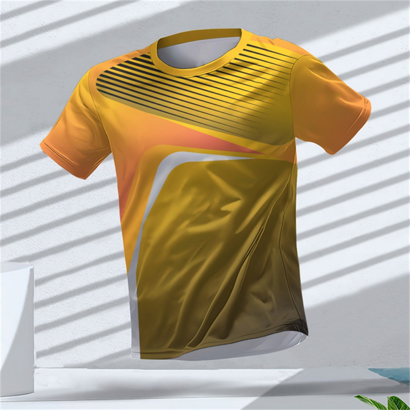 남성 스포츠 반팔 티셔츠 속건성 고탄력 오렌지 그라데이 - T Shirt Dry Fit 리뷰 및 가격