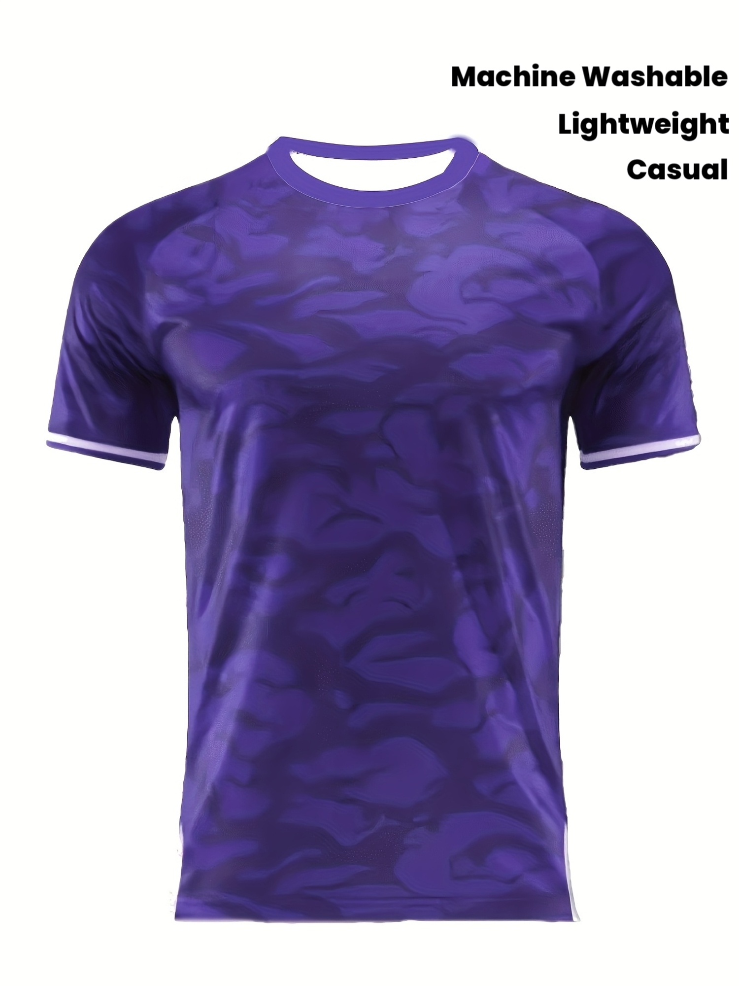 남성용 스포츠 티셔츠 고탄력 속건 통기성 퍼플 카모 프 - T Shirt Dry Fit 리뷰 및 가격