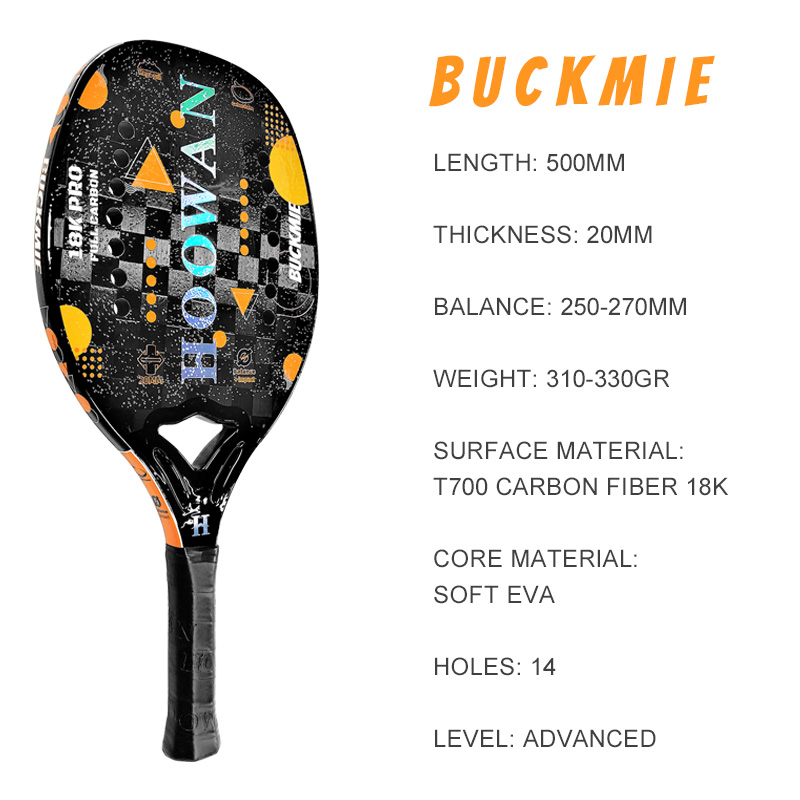 HOOWAN BUCKMIE 비치 테니스 라켓 카본 파이 - Li Ning Racket 리뷰 및 가격